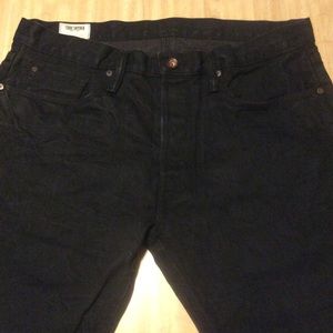Todd Snyder Black Straight Jeans 34 x 34 RN98689